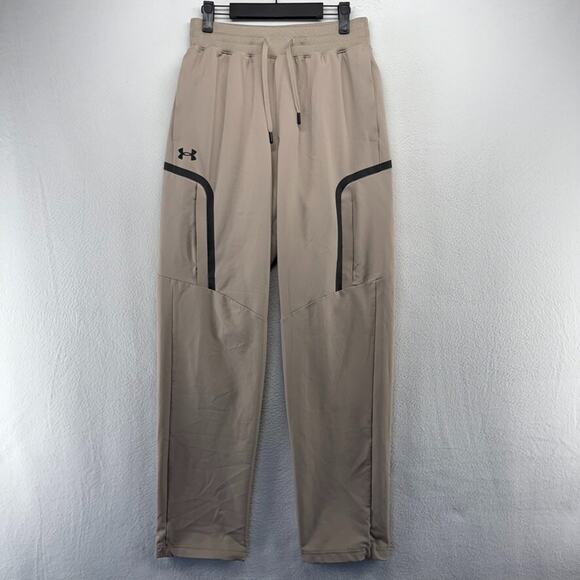 Under Armour Sweatpants Mens Small Brown Cargo Pants Unstoppable Performance Gym - Picture 1 of 10